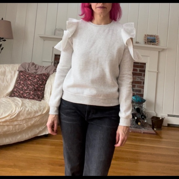 Rebecca Minkoff Cold Shoulder Sweatshirt - Picture 3 of 12